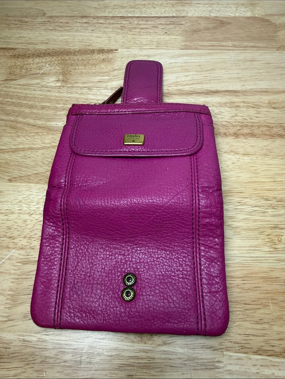 Used Fossil Women’s Leather Wallet Organizer